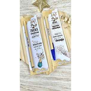 Arquivo de Corte Card Caneta ou Lápis Ano Novo - MADI