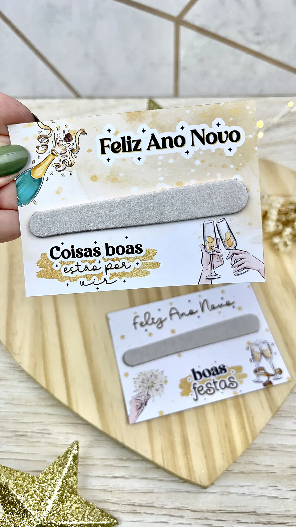 Arquivo de Corte Card Lixa de Unha Ano Novo - MADI 2