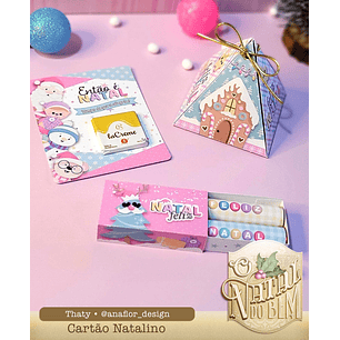 Arquivo De Corte Triângulo, Batom E Card Natal - Ana Flor