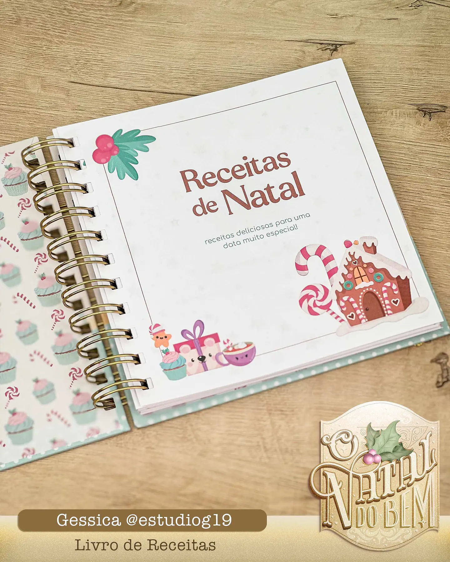 Arquivo Encadernação Livro de Receitas de Natal - Estudio g19 2