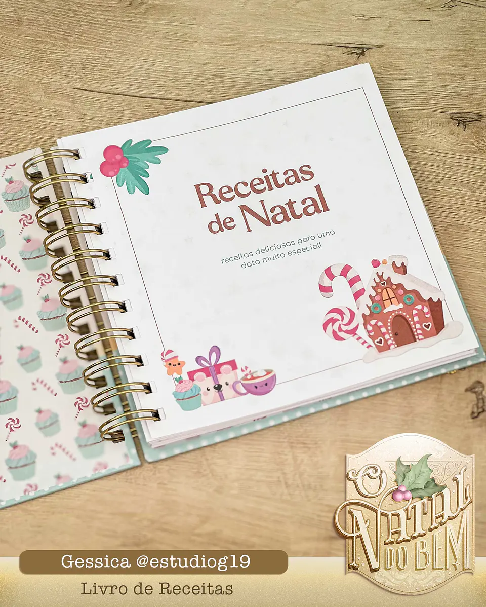 Arquivo Encadernação Livro de Receitas de Natal - Estudio g19 2