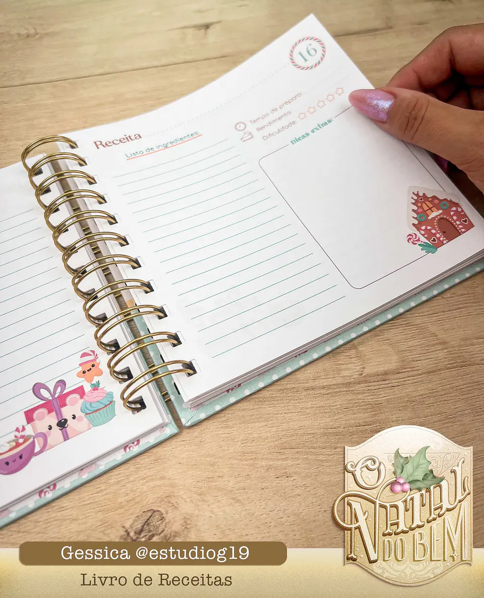 Arquivo Encadernação Livro de Receitas de Natal - Estudio g19 3