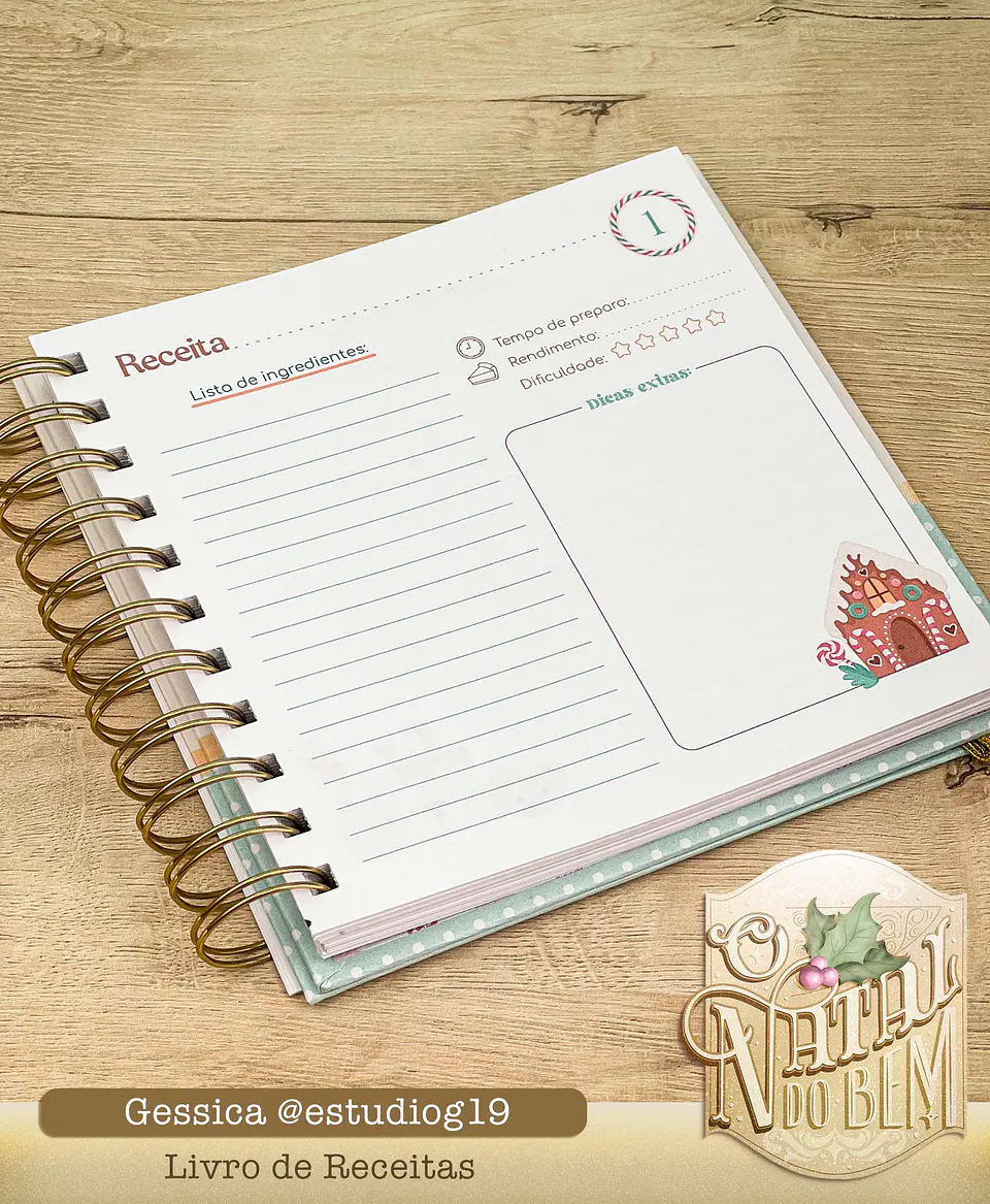 Arquivo Encadernação Livro de Receitas de Natal - Estudio g19 4