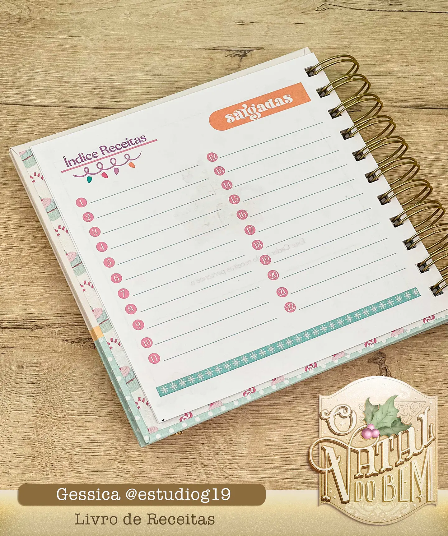 Arquivo Encadernação Livro de Receitas de Natal - Estudio g19 5