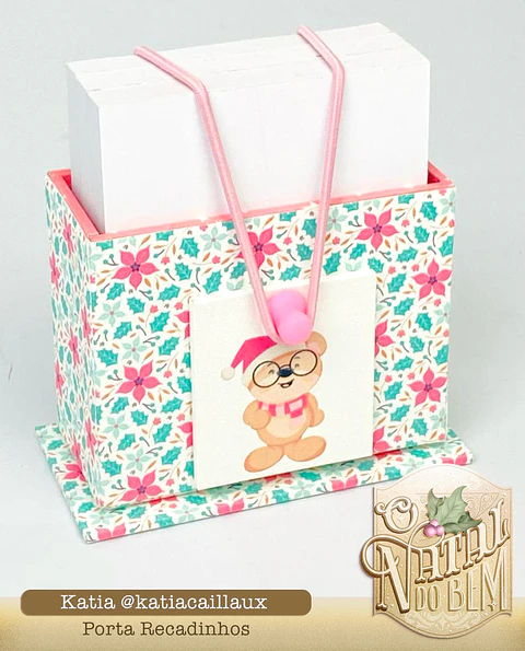 Arquivo Projeto de Cartonagem Porta Recadinhos