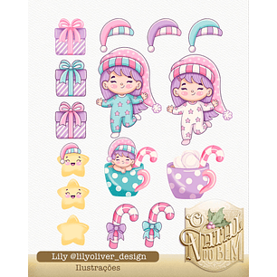 KIT DIGITAL NATAL - LILLY OLIVER