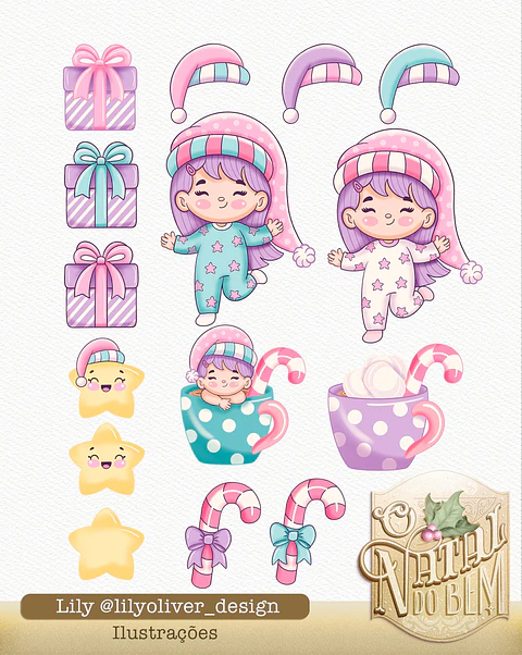 KIT DIGITAL NATAL - LILLY OLIVER