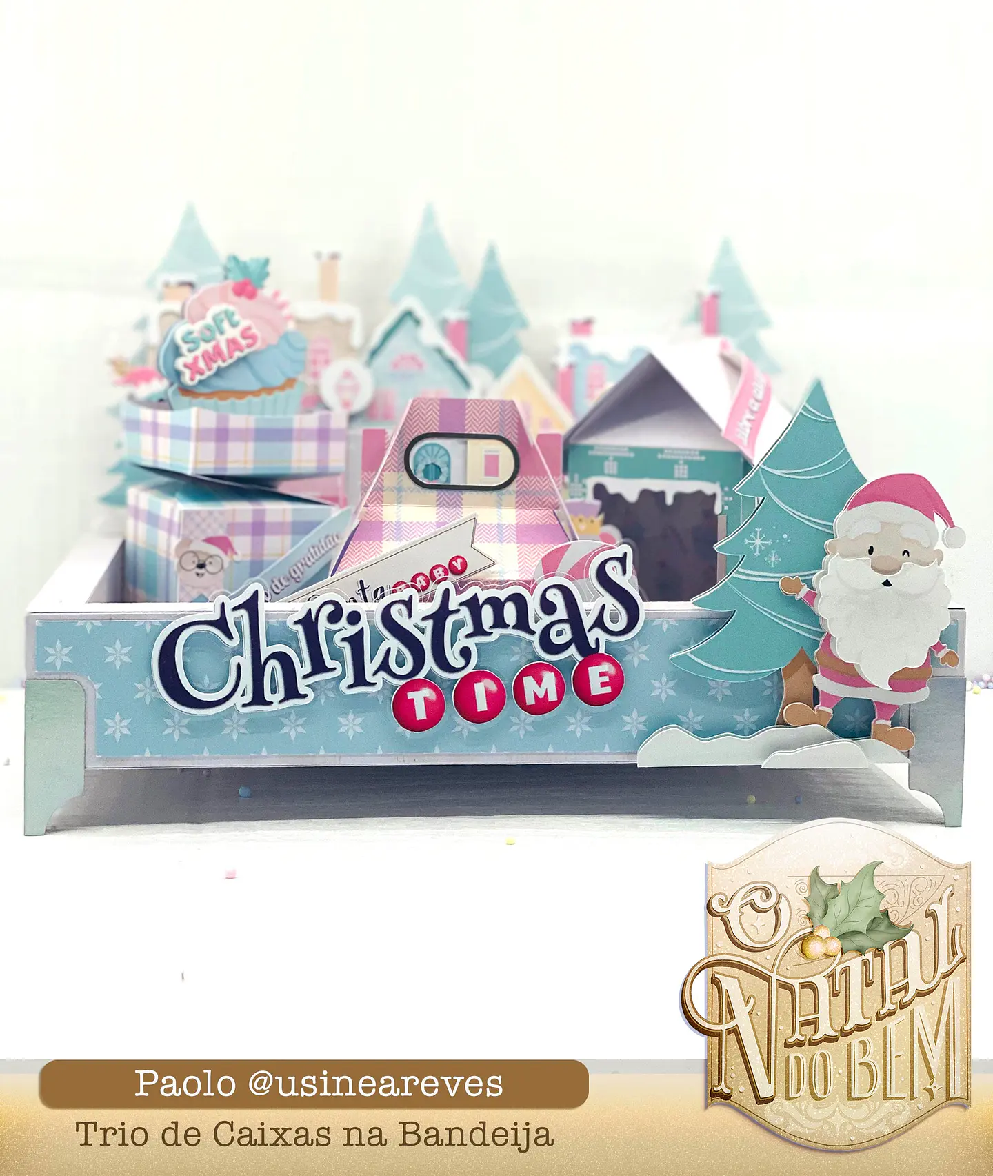 ARQUIVO DE CORTE BANDEJA E CAIXINHAS NATAL - TITA 1