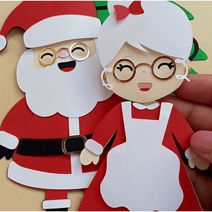 TOPO DE BOLO NATAL PAPAI NOEL E MAMÃE NOEL