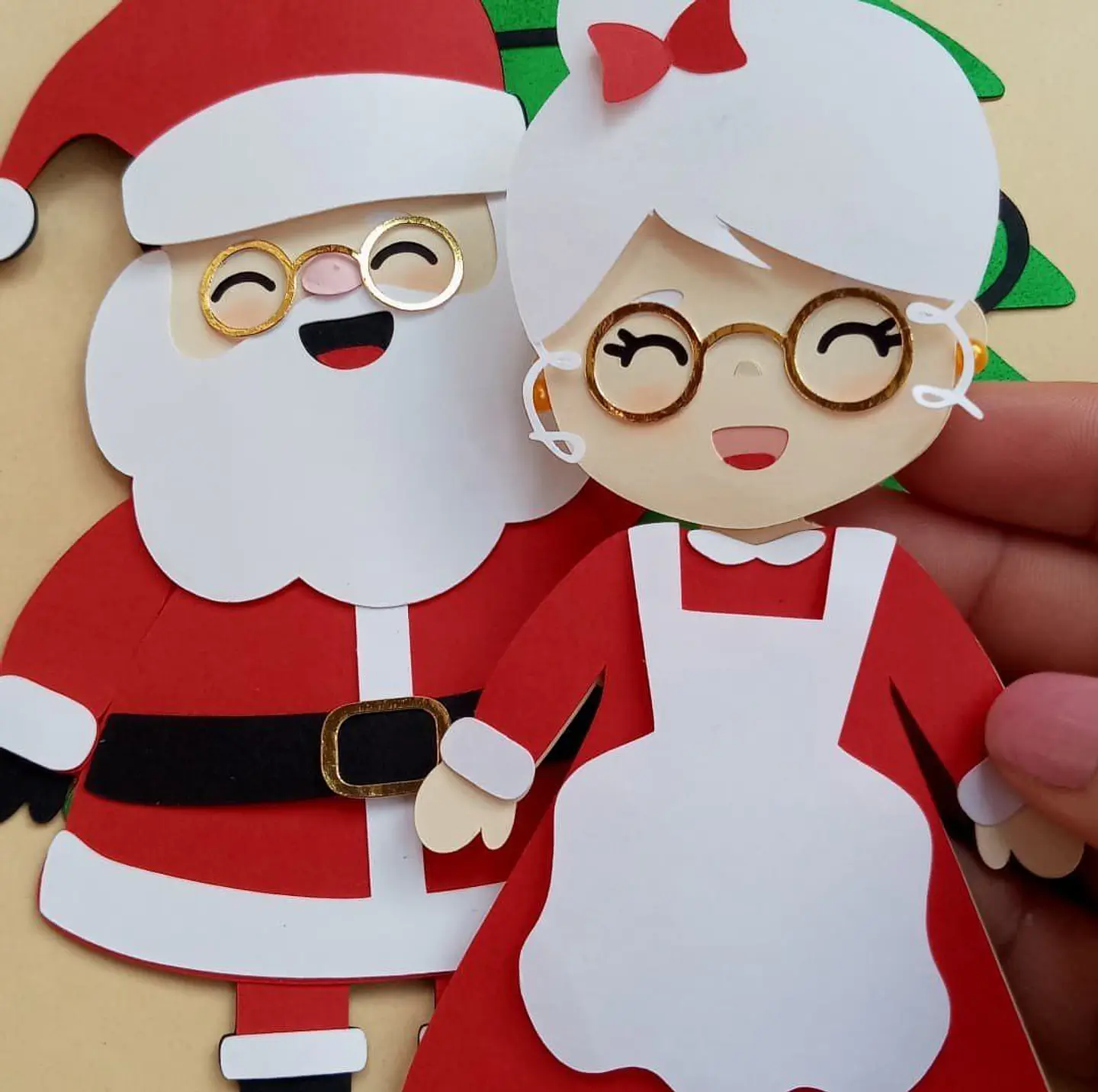 TOPO DE BOLO NATAL PAPAI NOEL E MAMÃE NOEL 1