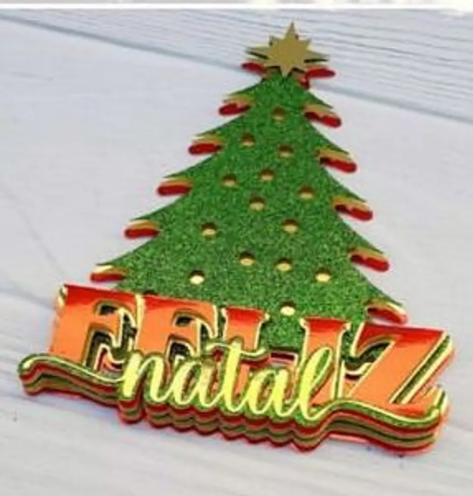 ARQUIVO DE CORTE TOPO DE BOLO ARVORE DE NATAL 1