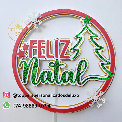 ARQUIVO DE CORTE TOPO DE BOLO NATAL