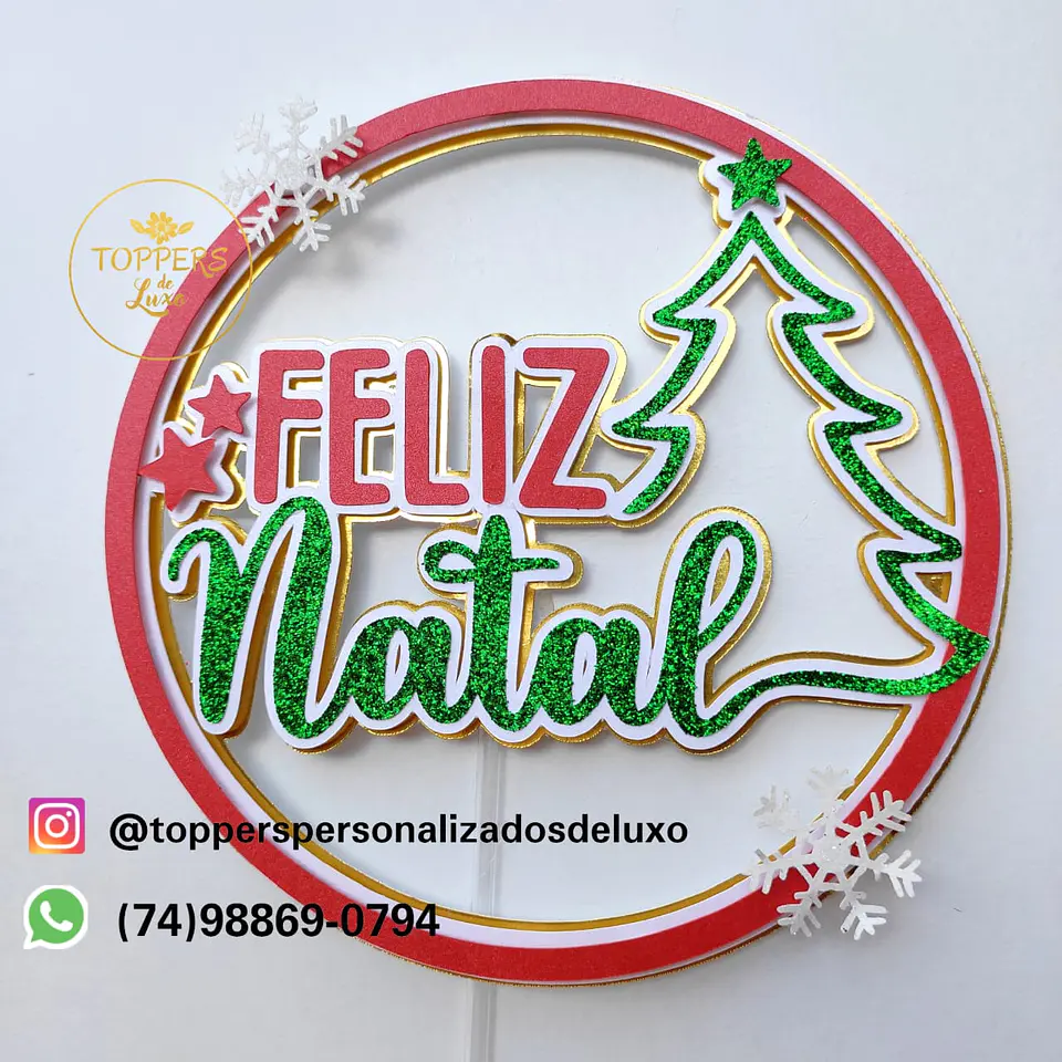 ARQUIVO DE CORTE TOPO DE BOLO NATAL 1