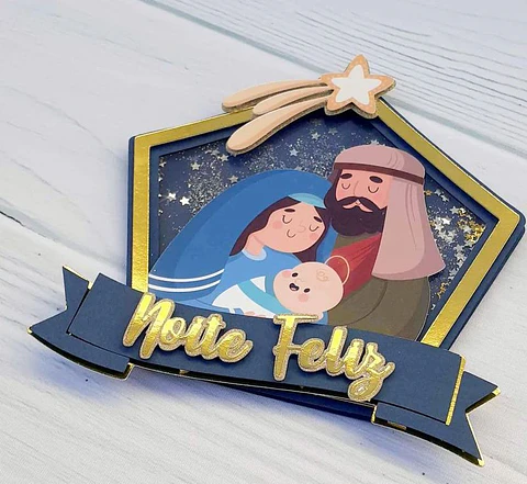 ARQUIVO DE CORTE TOPO DE BOLO NATAL