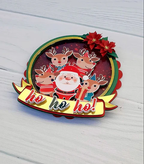 ARQUIVO DE CORTE TOPO DE BOLO NATAL