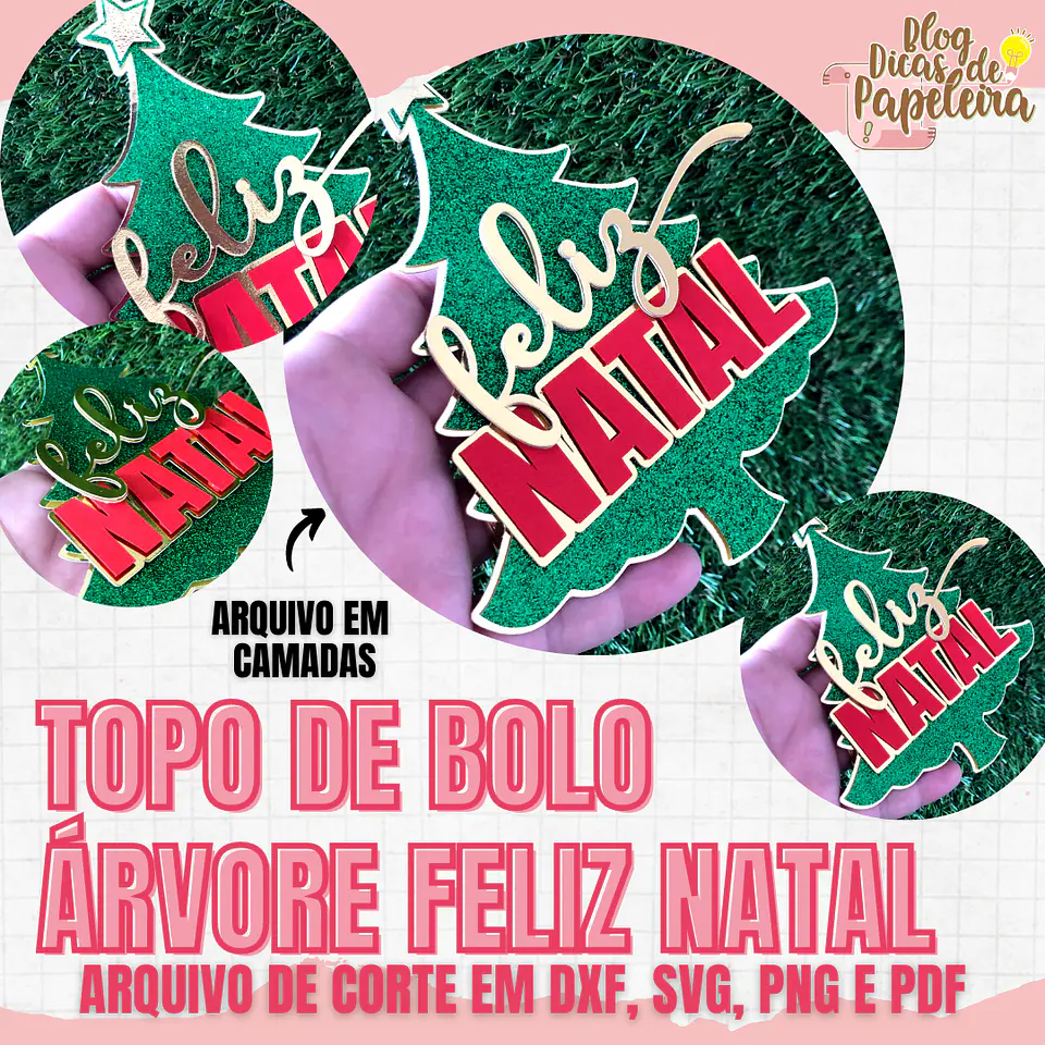 ARQUIVO DE CORTE TOPO DE BOLO NATAL 1