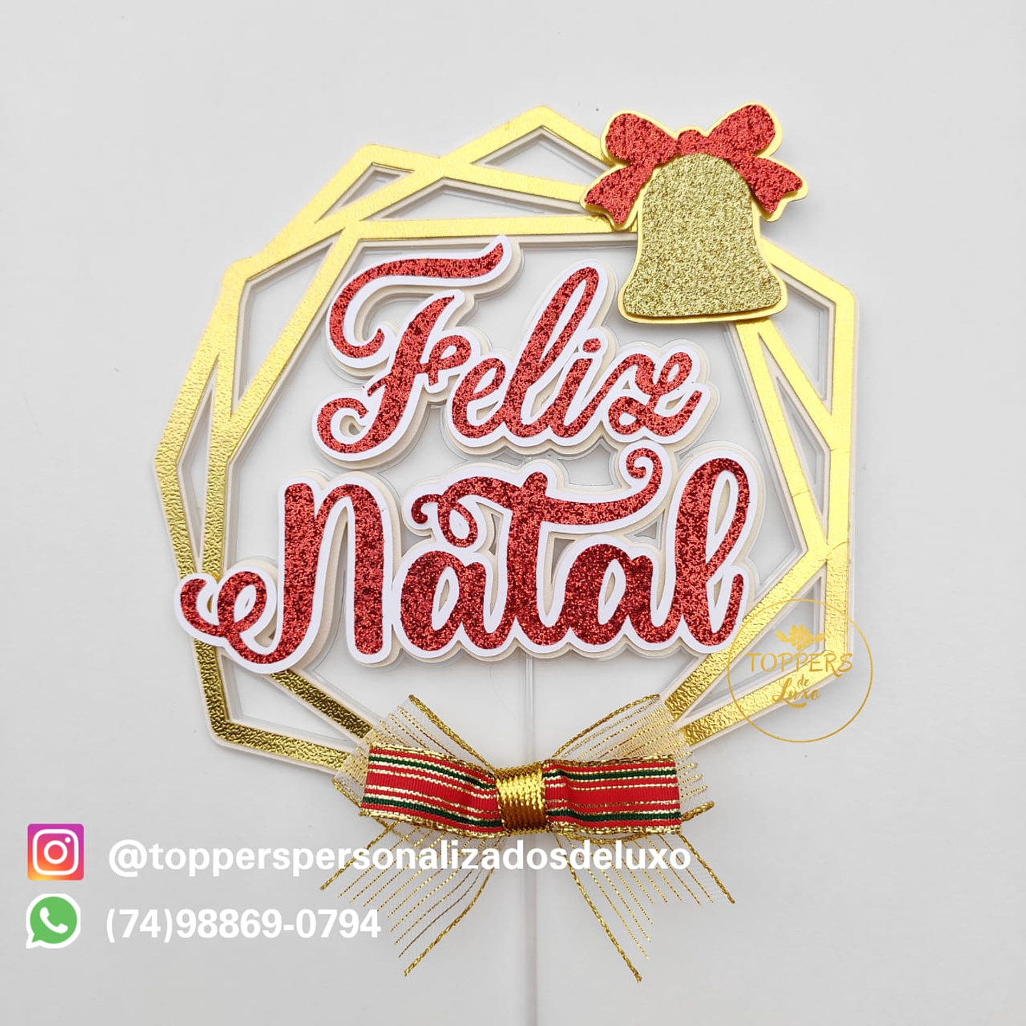 ARQUIVO DE CORTE TOPO DE BOLO GEOMETRICO NATAL 1