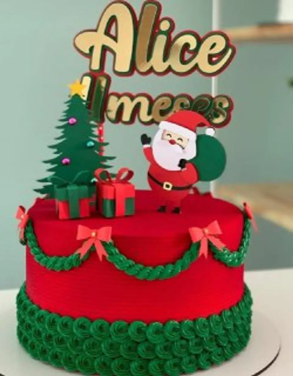 ARQUIVO DE CORTE TOPO DE BOLO NATAL 1