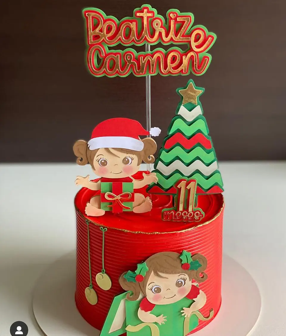 ARQUIVO DE CORTE TOPO DE BOLO NATAL 1