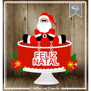 ARQUIVO DE CORTE TOPO DE BOLO NATAL