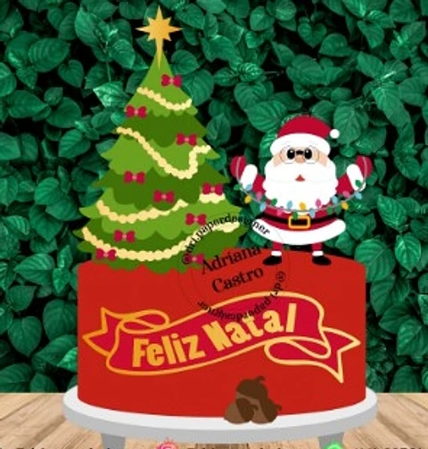 ARQUIVO DE CORTE TOPO DE BOLO NATAL