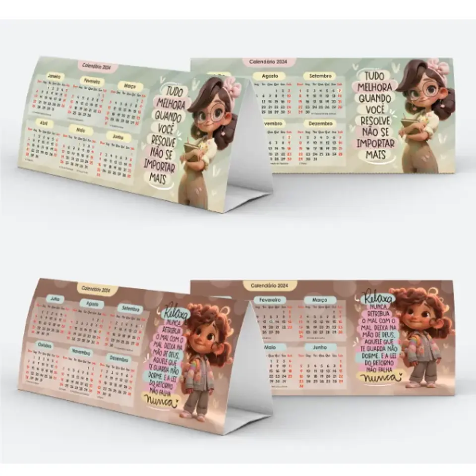 Arquivo de corte Combo Calendário 2024 -  Lunna Designer 6