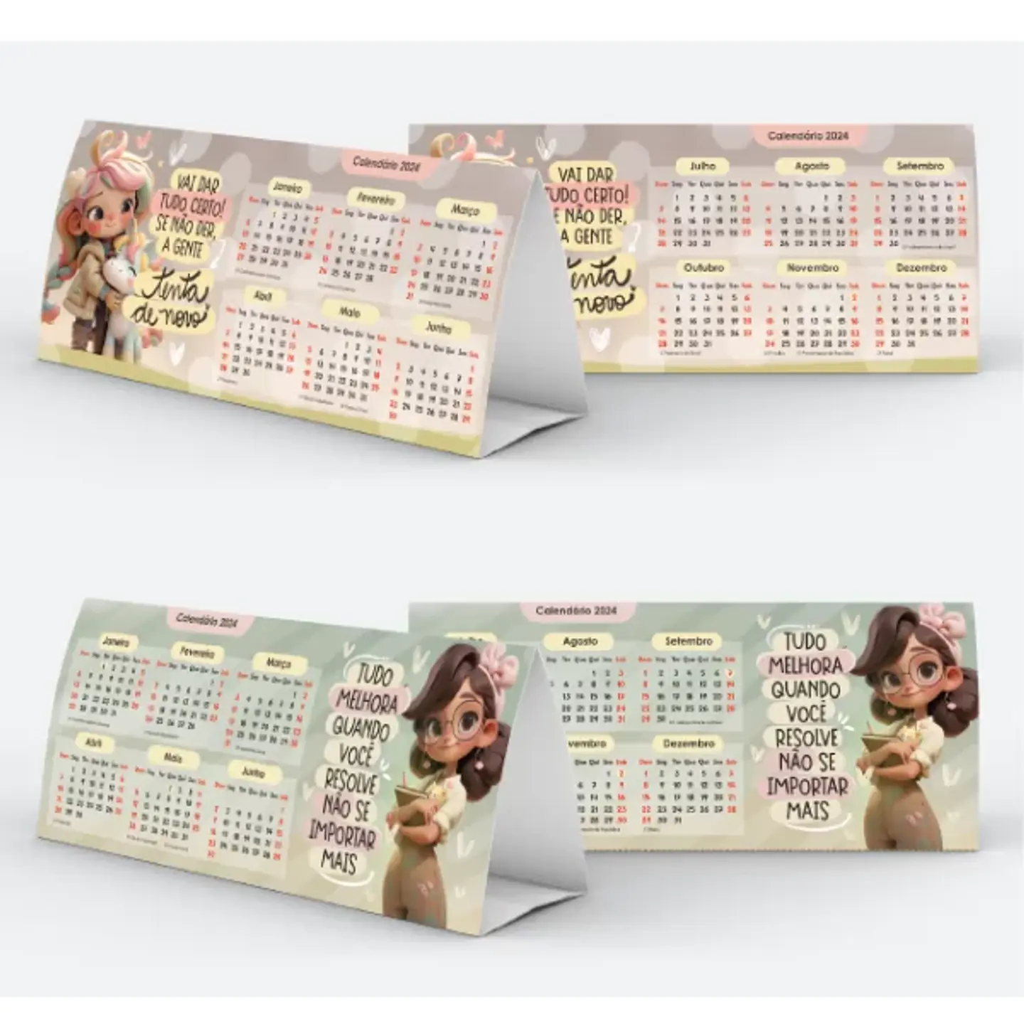 Arquivo de corte Combo Calendário 2024 -  Lunna Designer 7