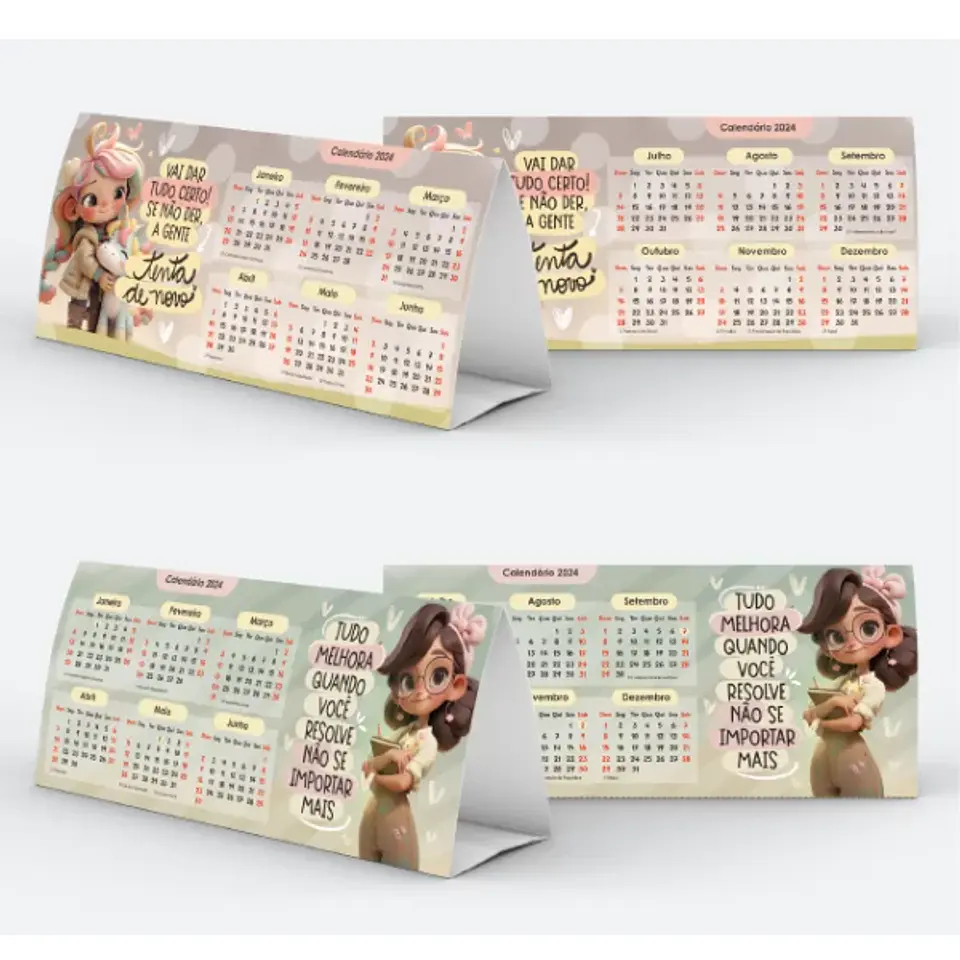 Arquivo de corte Combo Calendário 2024 -  Lunna Designer 7