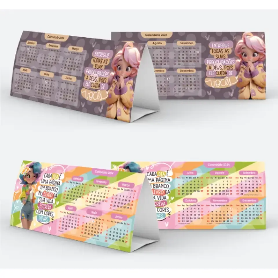 Arquivo de corte Combo Calendário 2024 -  Lunna Designer 12