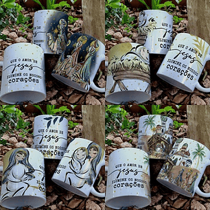 Arquivo sublimação canecas natal - yukina