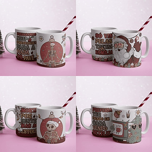 Arquivo sublimação canecas natal