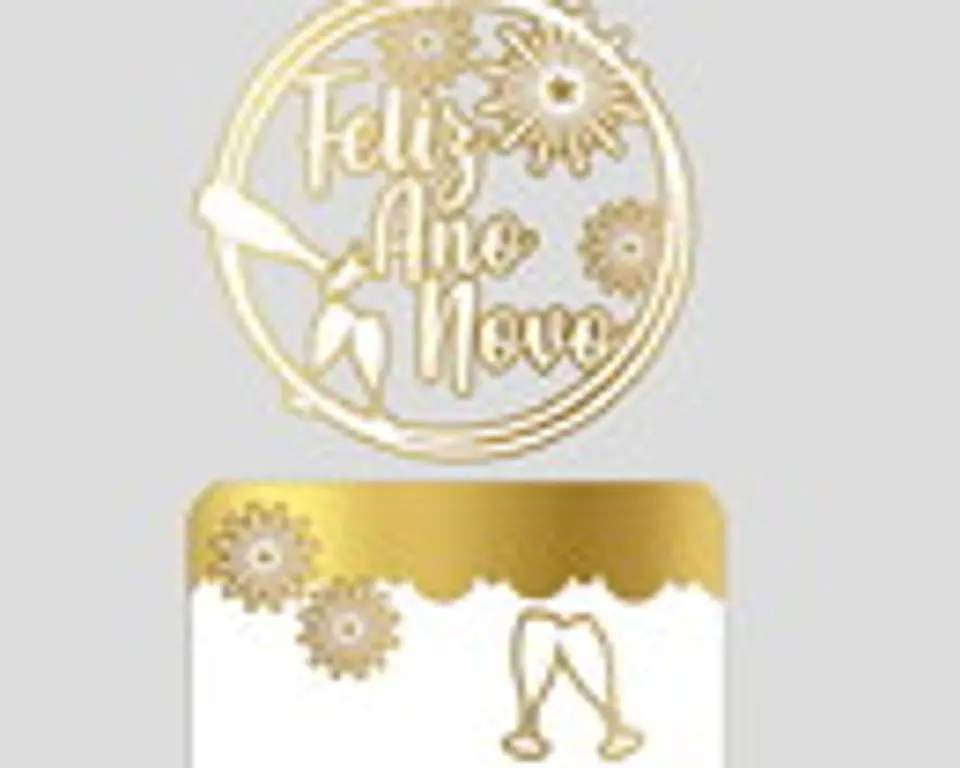 ARQUIVO DE CORTE TOPO DE BOLO FELIZ ANO NOVO 1