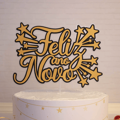 ARQUIVO DE CORTE TOPO DE BOLO ANO NOVO