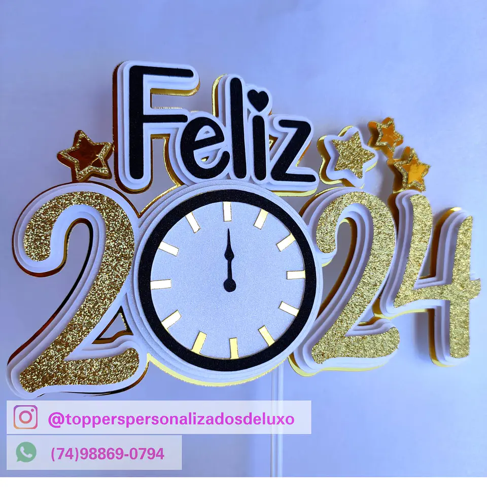 ARQUIVO DE CORTE TOPO DE BOLO ANO NOVO 2024 1