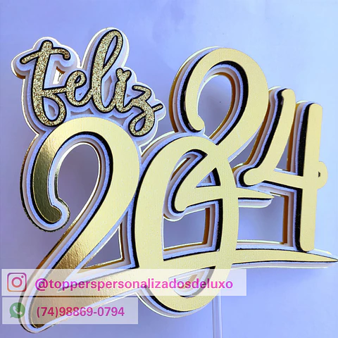 ARQUIVO DE CORTE TOPO DE BOLO ANO NOVO