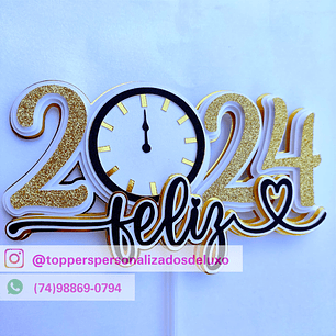 ARQUIVO DE CORTE TOPO DE BOLO ANO NOVO
