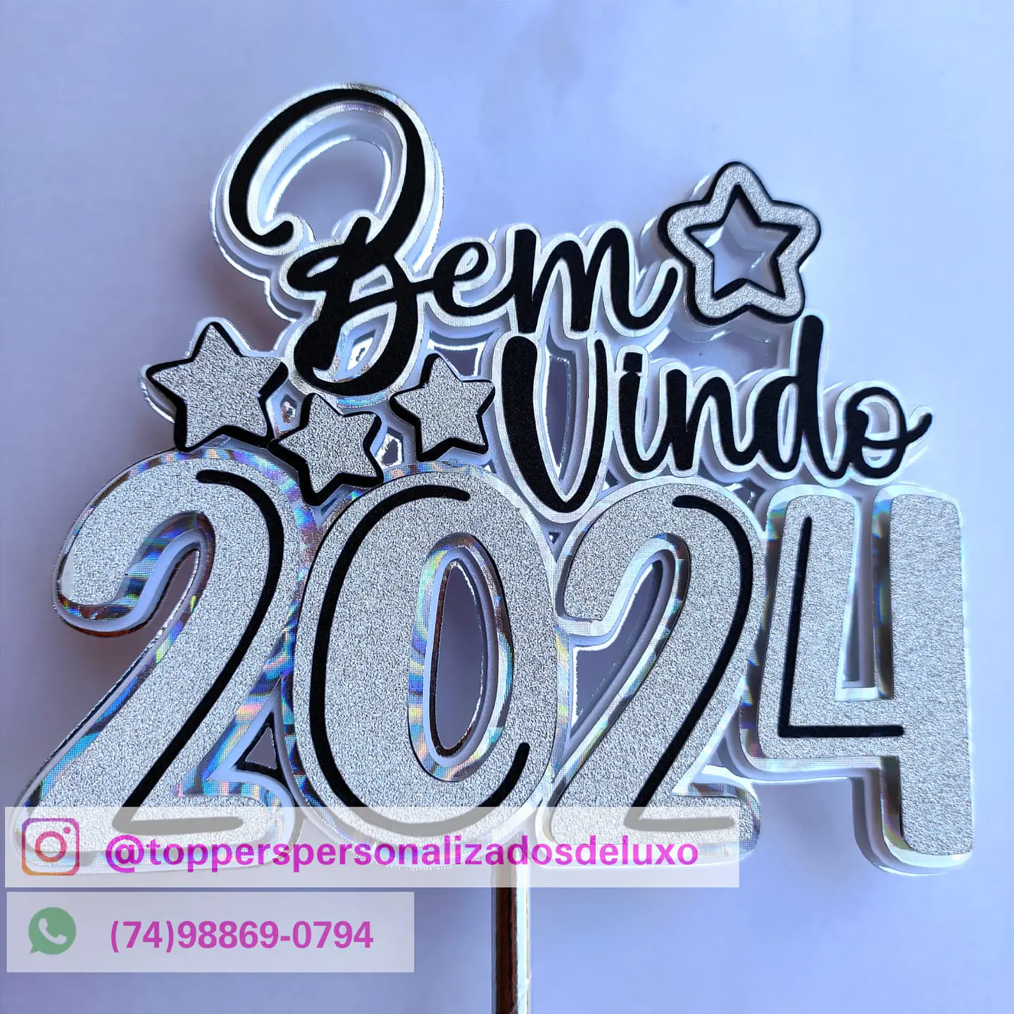 ARQUIVO DE CORTE TOPO DE BOLO BEM VINDO 2024 1