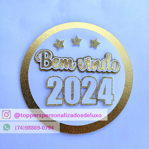 ARQUIVO DE CORTE TOPO DE BOLO ANO NOVO