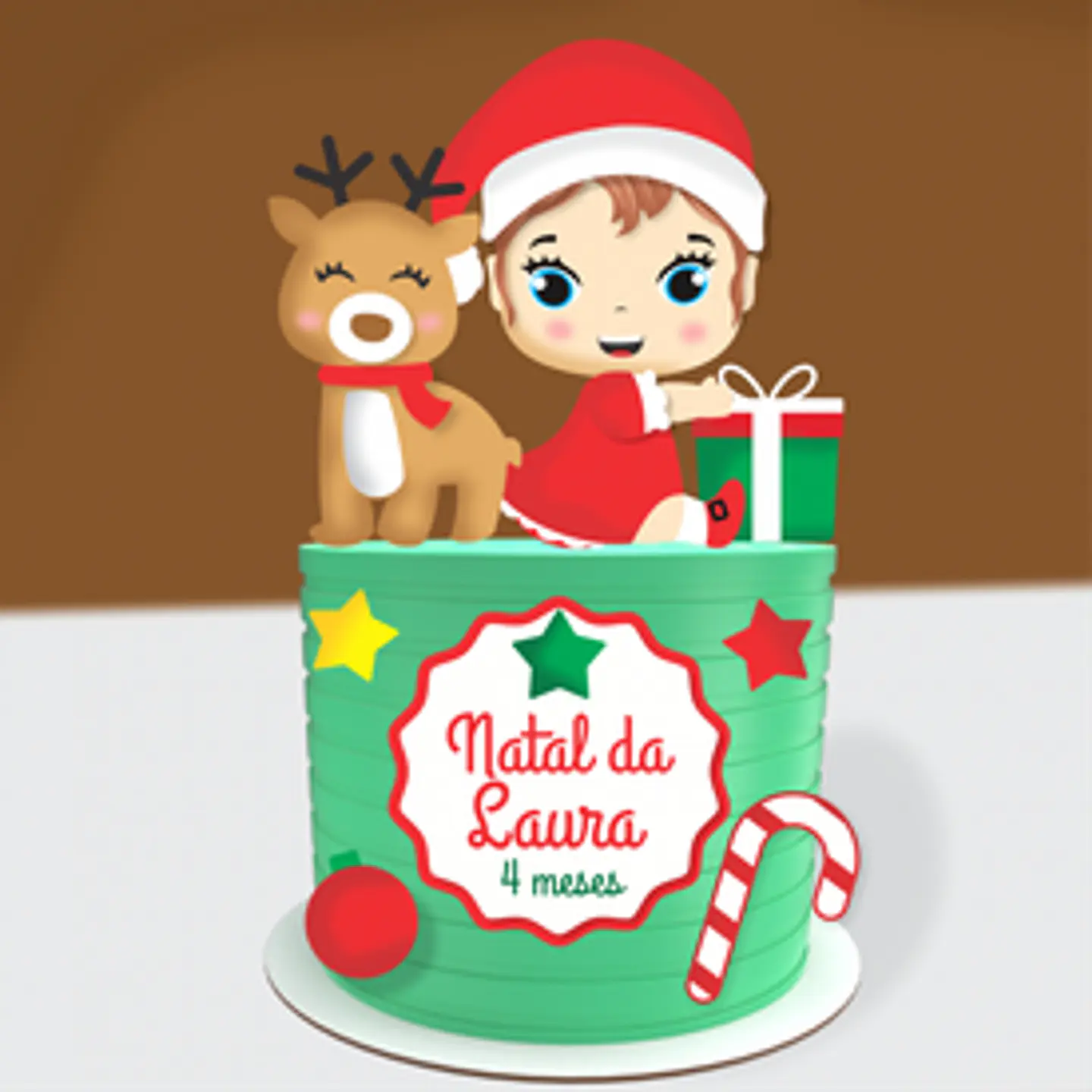 ARQUIVO DE CORTE TOPO DE BOLO NATAL 1