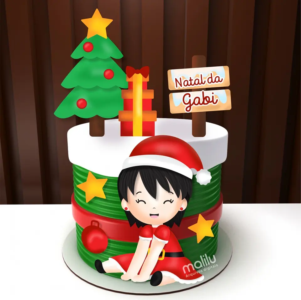 ARQUIVO DE CORTE TOPO DE BOLO NATAL 1