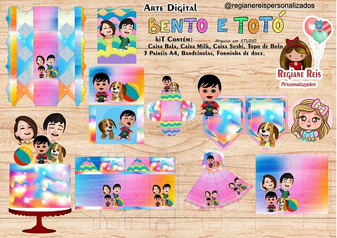 arquivo de corte bento e totó