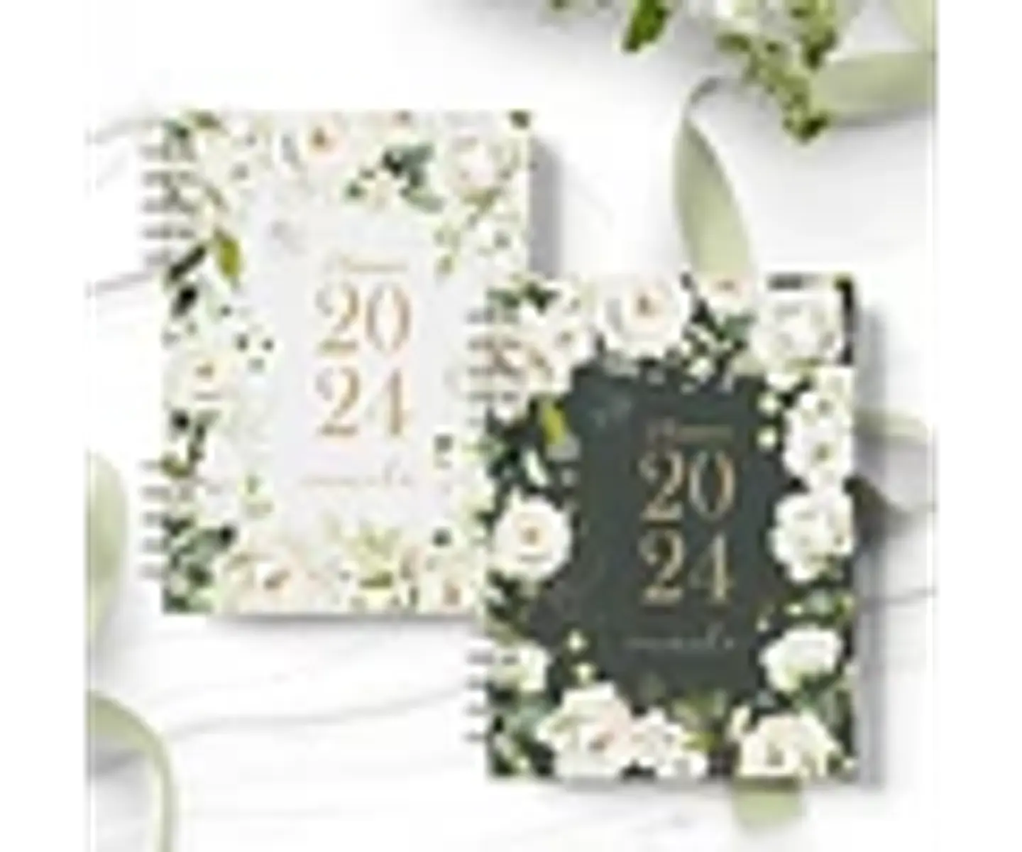 Arquivo planner 2024 rosas brancas - Bicho papel 2