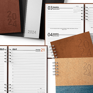 Arquivo Agendas Masculina 2024 Permanente Combo -Bicho de Papel