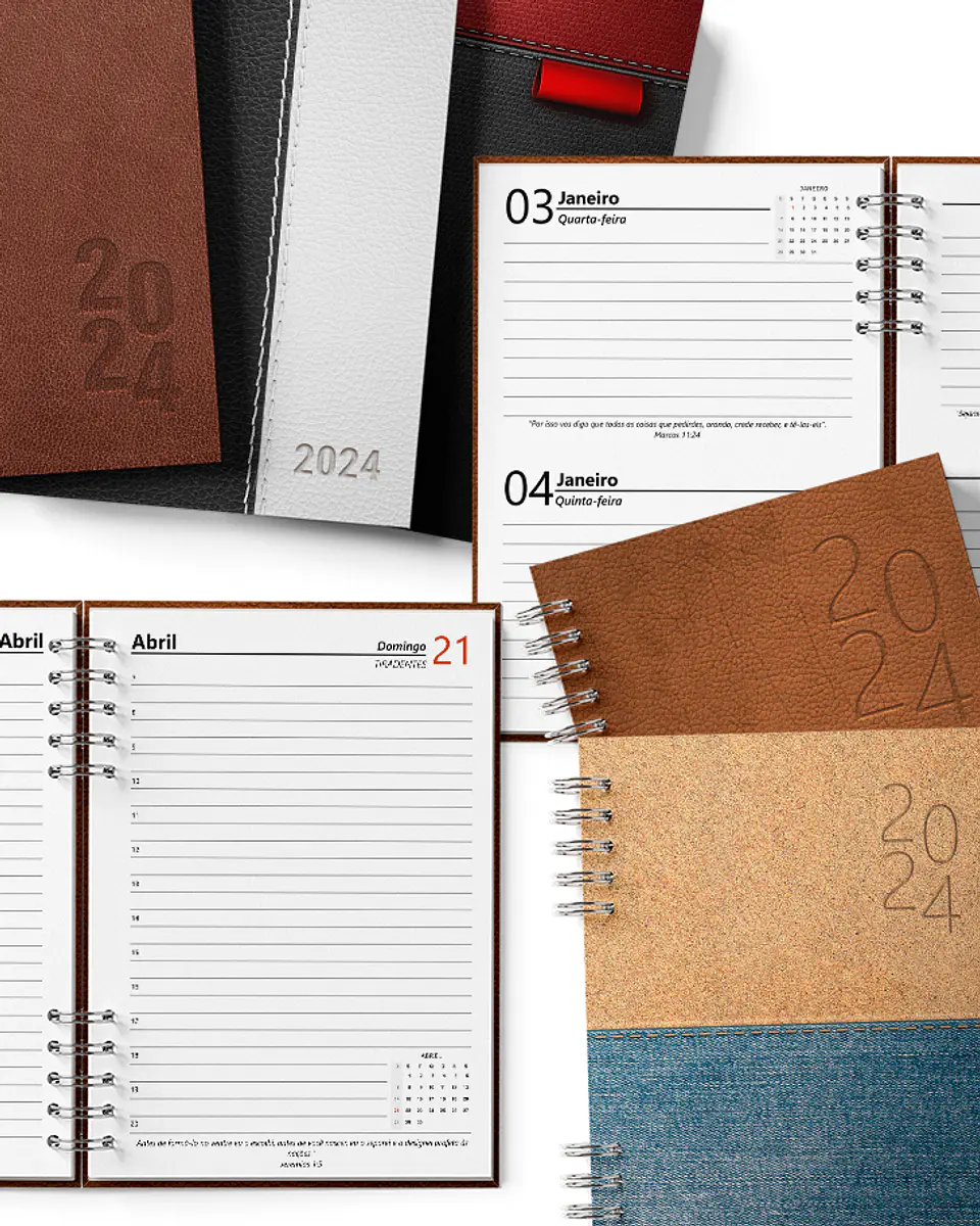 Arquivo Agendas Masculina 2024 Permanente Combo -Bicho de Papel 2