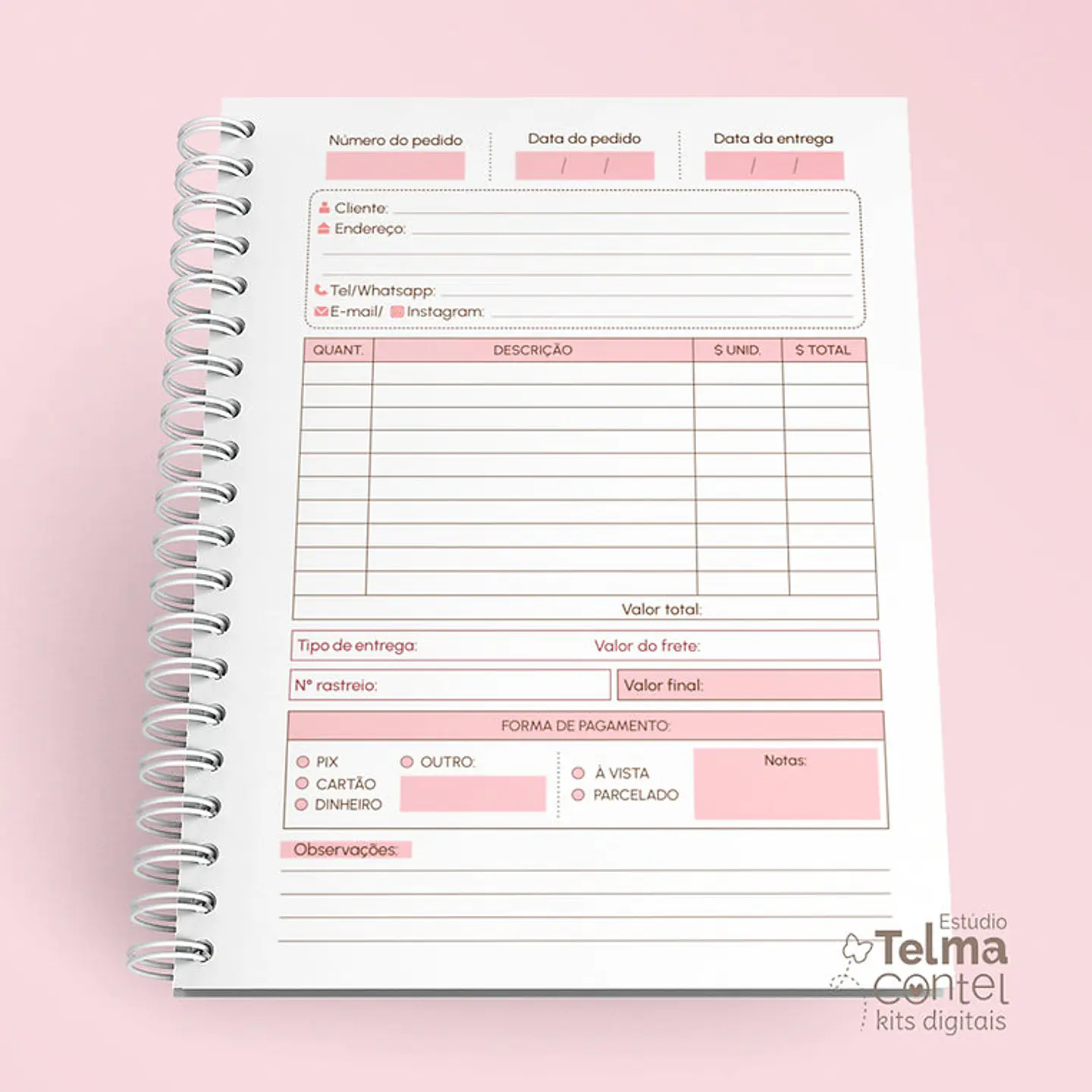 Arquivo Caderno de Pedidos - Telma Contel 1