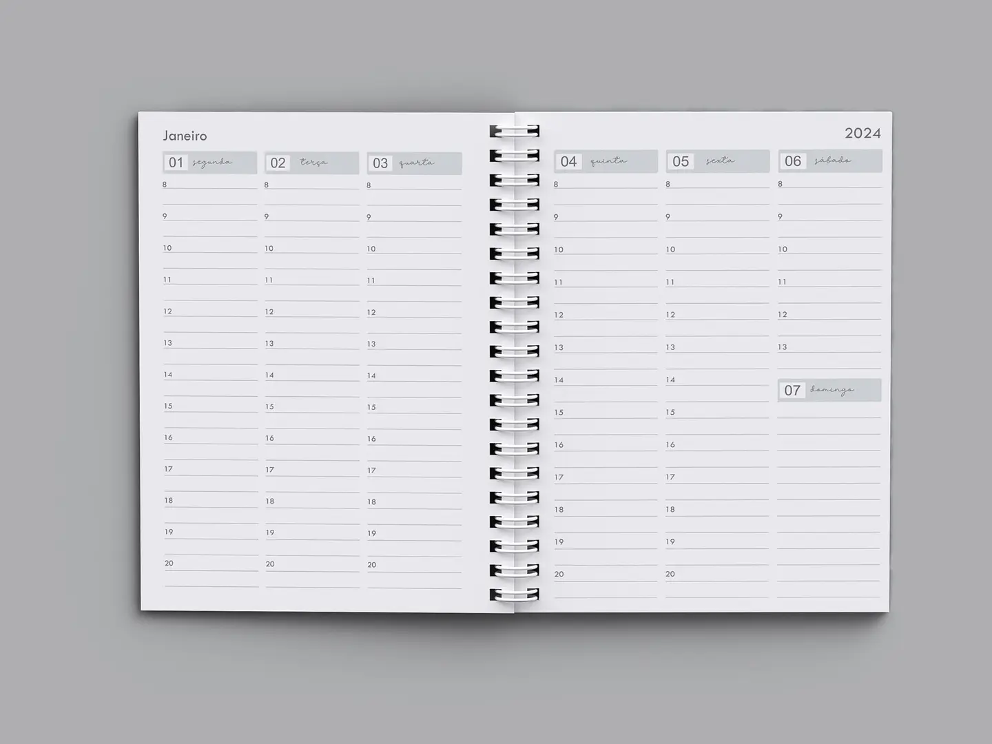 Arquivo Agendamento Semanal Neutra - Bicho de Papel 1