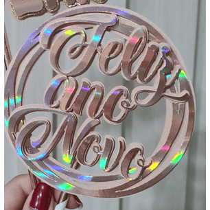 ARQUIVO DE CORTE TOPO DE BOLO ANO NOVO