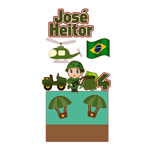 ARQUIVO DE CORTE TOPO DE BOLO EXÉRCITO