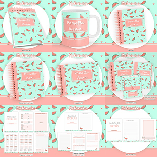 ARQUIVO ENCADERNAÇÃO KIT ESCOLAR MELANCIA - PAMELLA