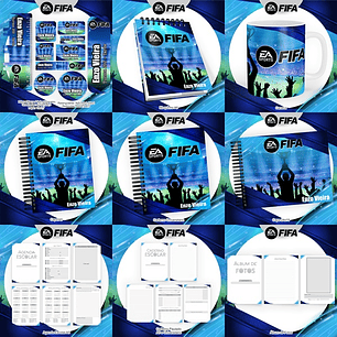 ARQUIVO ENCADERNAÇÃO KIT ESCOLAR FIFA FUTEBOL - PAMELLA